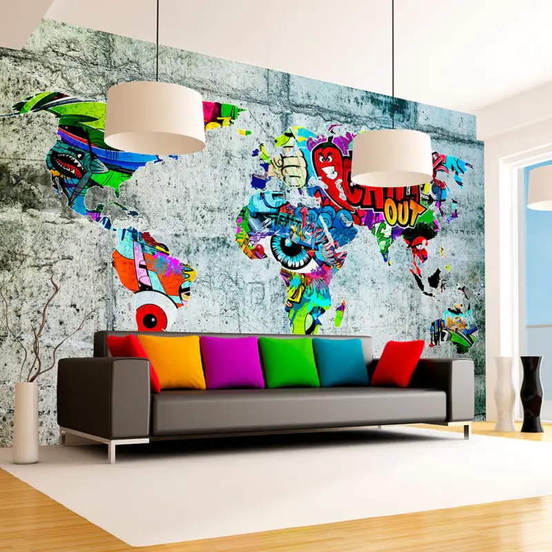 Vente Directe Fotobehang - Map - Graffiti - 250x175