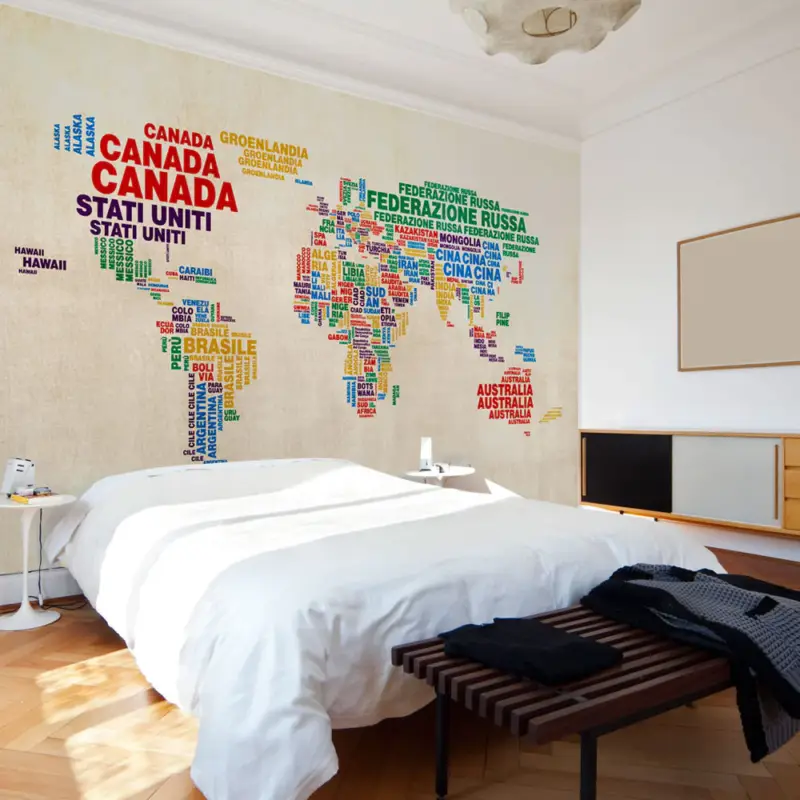 Acheter En Ligne Fotobehang - landkaart (Italiaans) - 250x193