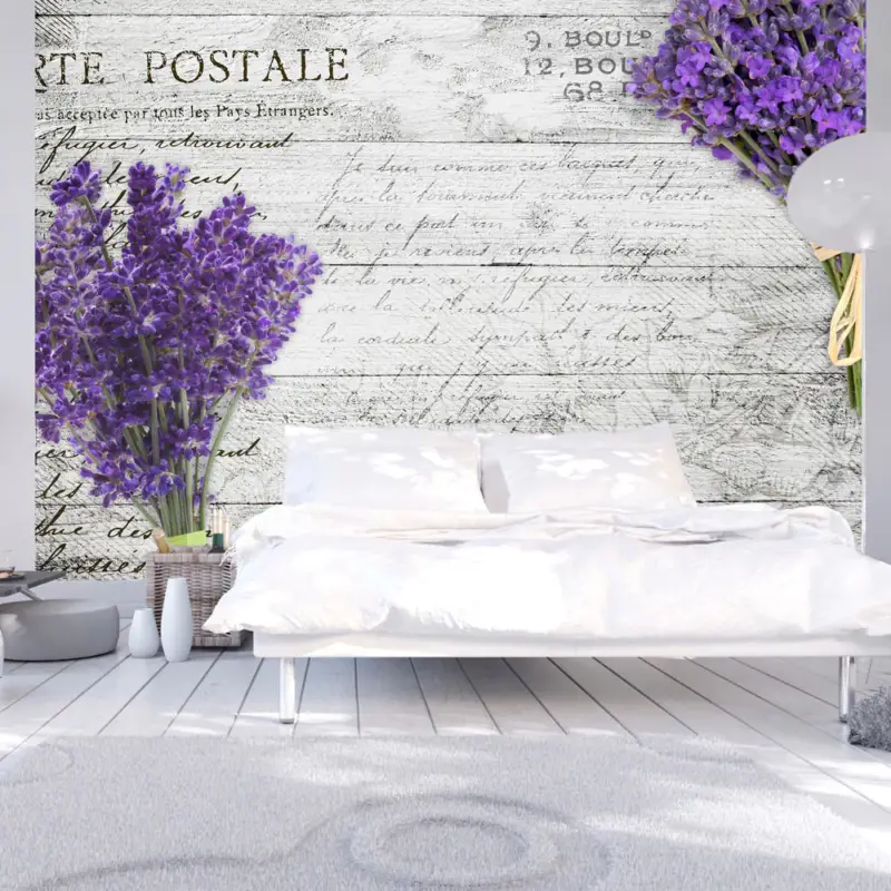Vente Directe Fotobehang - Lavender postcard - 400x280
