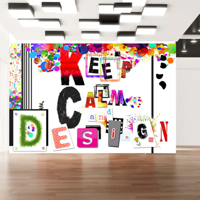 Acheter En Ligne Fotobehang - Keep Calm and Design - 200x140