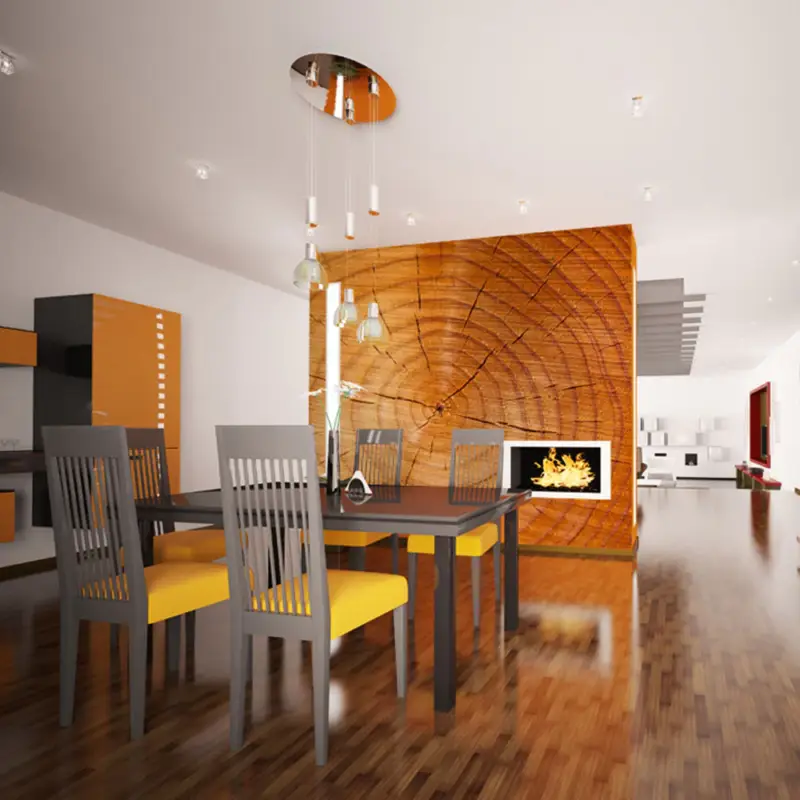 Vente Flash Fotobehang - Jaarlijkse ringen op een boomstam - 200x154