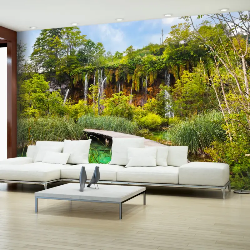 Top Vente Fotobehang - Green oasis - 100x70