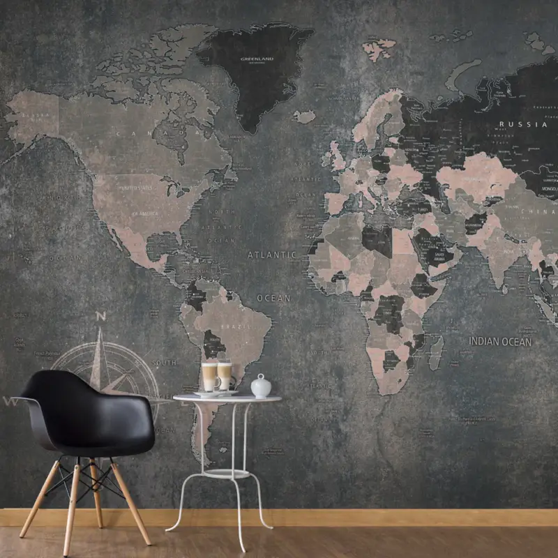 Vente Directe Fotobehang - Grey World - 350x245