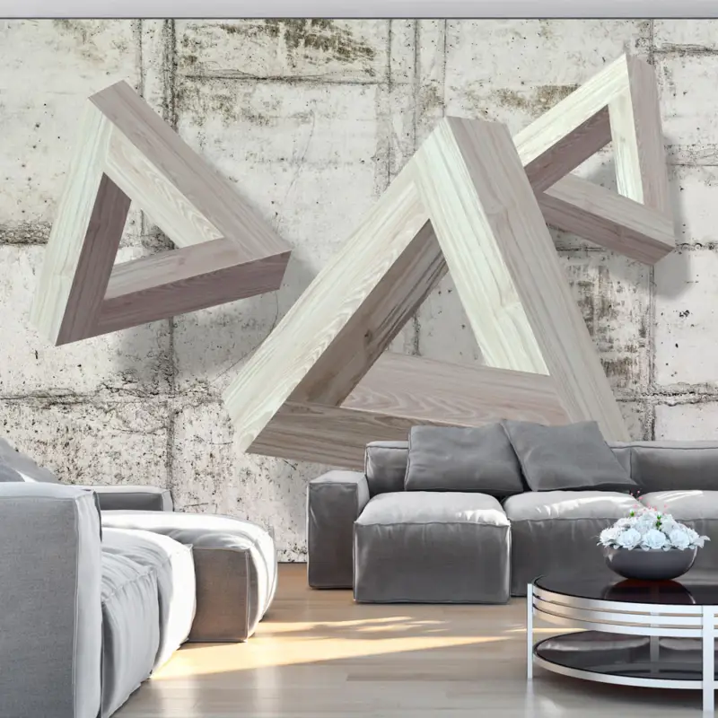 Vente Directe Fotobehang - Grey Trio - 300x210