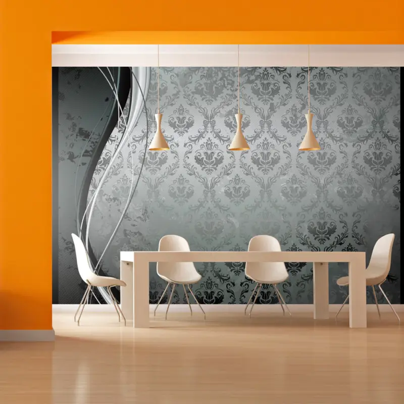 Vente Flash Fotobehang - Gray clouds - 100x70