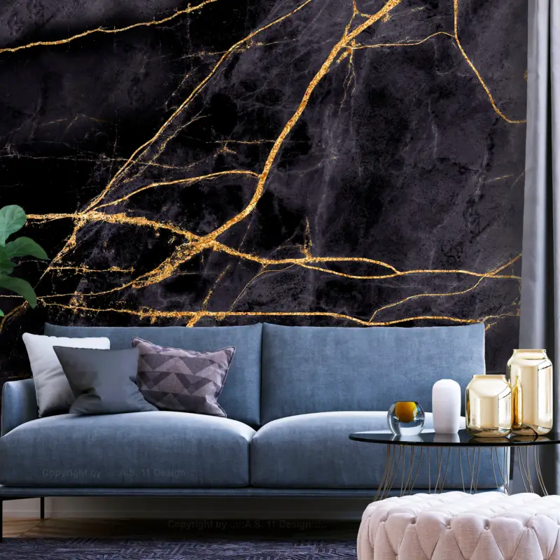 Usine Directe Fotobehang - Golden Paths - 250x175