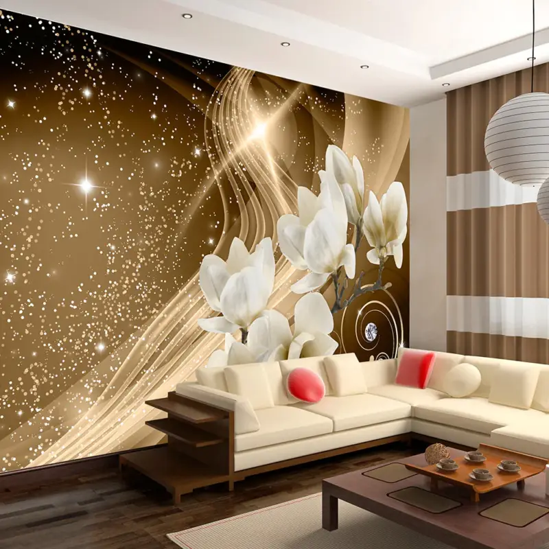 Achat Immédiat Fotobehang - Golden Milky Way - 350x245