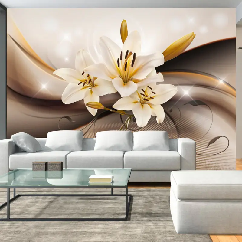 Acheter En Ligne Fotobehang - Golden Lily - 150x105