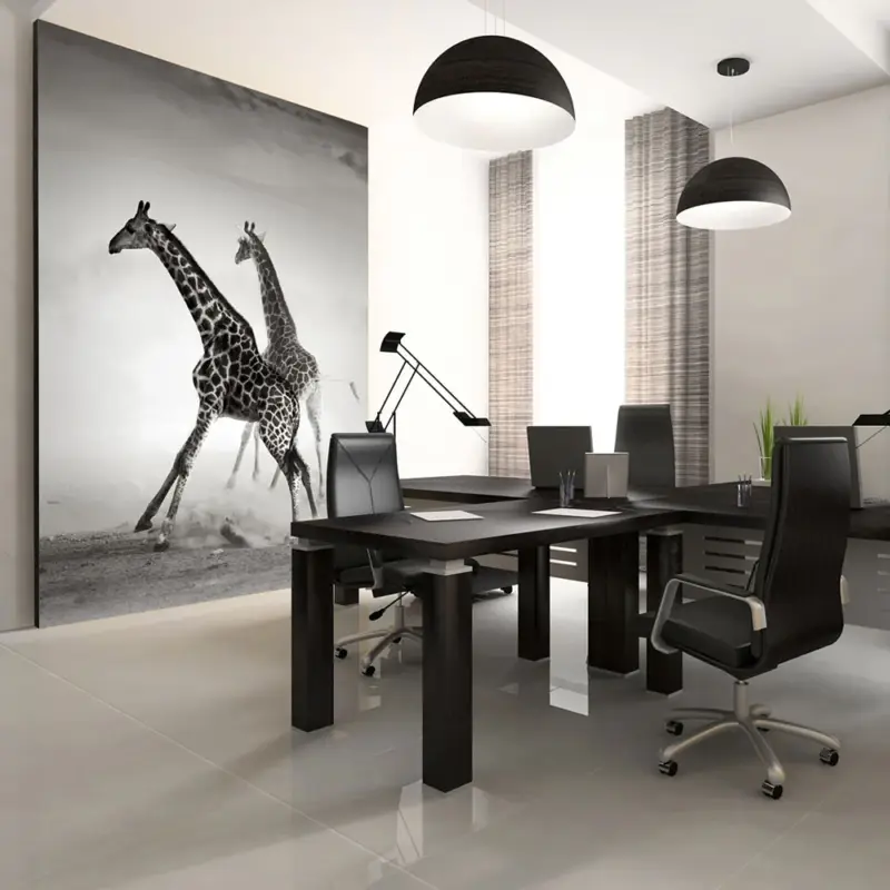 Vente Directe Fotobehang - Giraffen - 300x231