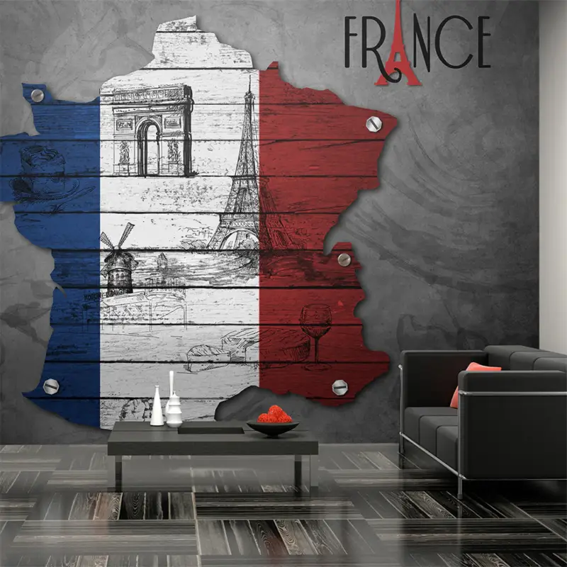 Achat Immédiat Fotobehang - France (symbols) - 400x309