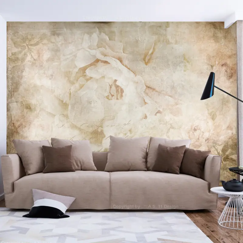 Vente Directe Fotobehang - Flower Wreath - 100x70