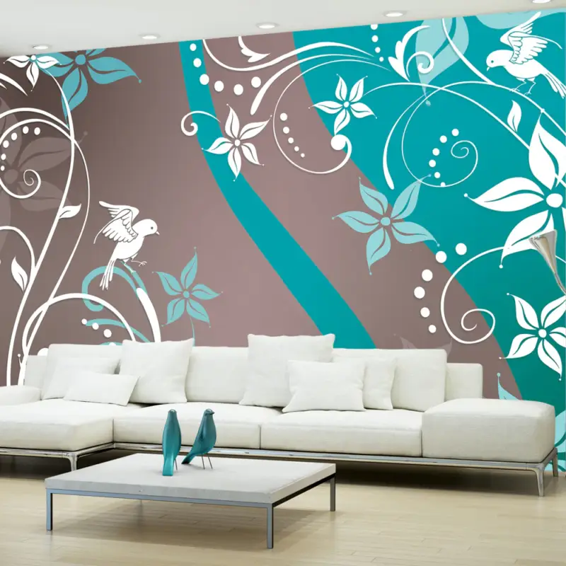 Acheter Direct Fotobehang - Floral fantasy III - 350x245