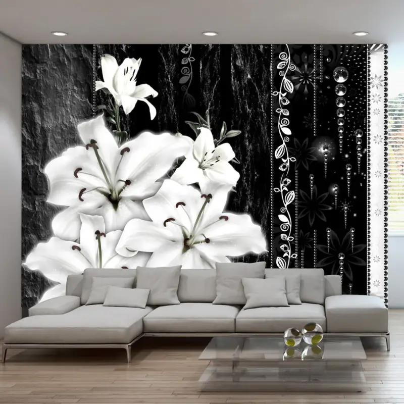 Usine Directe Fotobehang - Crying lilies - 250x175
