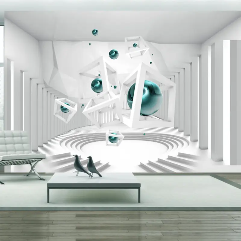 Usine Directe Fotobehang - Corridor of Geometry - 300x210