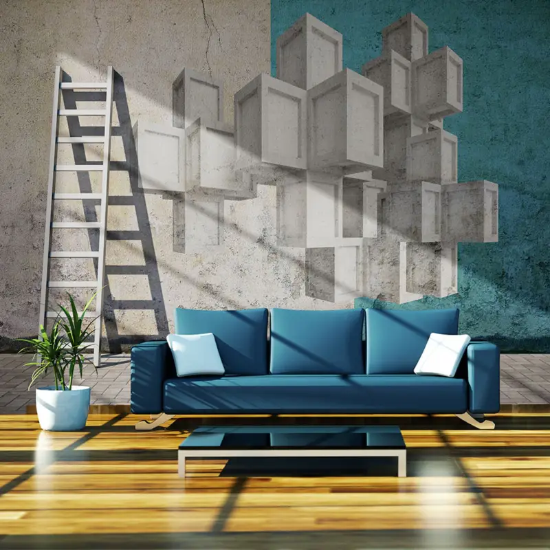 Top Vente Fotobehang - Concrete blocks - 300x231
