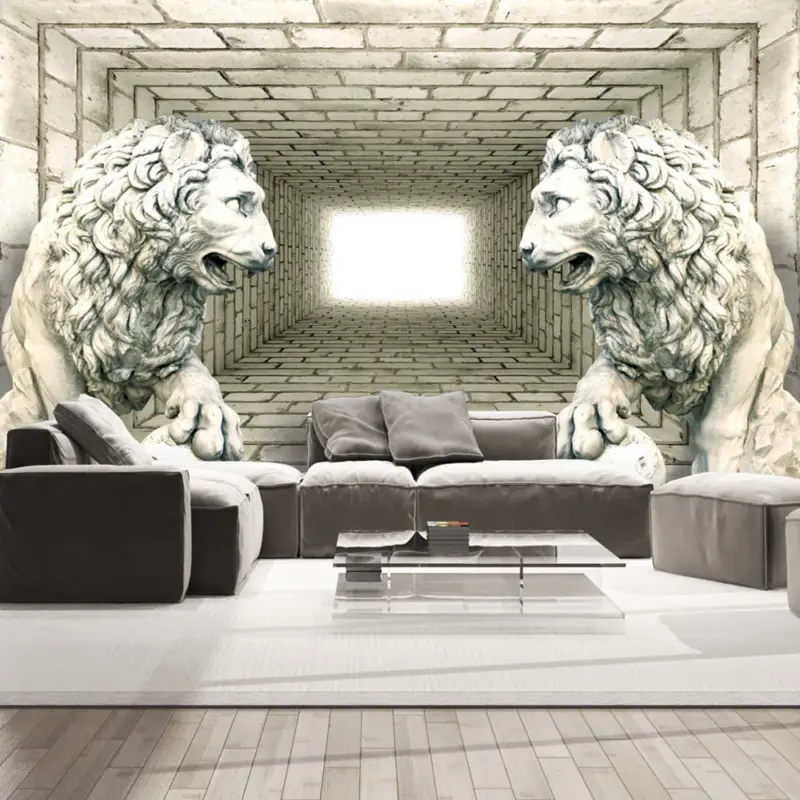 Usine Directe Fotobehang - Chamber of lions - 150x105
