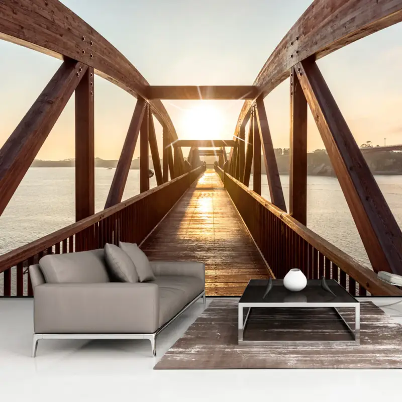 Usine Directe Fotobehang - Bridge of the Sun - 400x280
