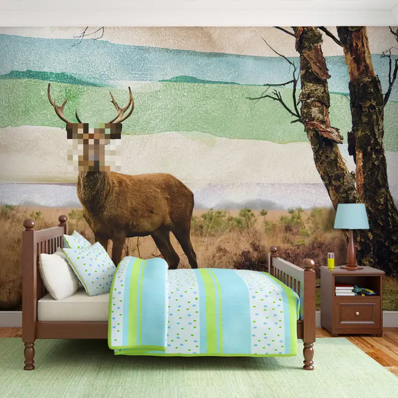 Vente Flash Fotobehang - Bos voortvluchtige - 200x154