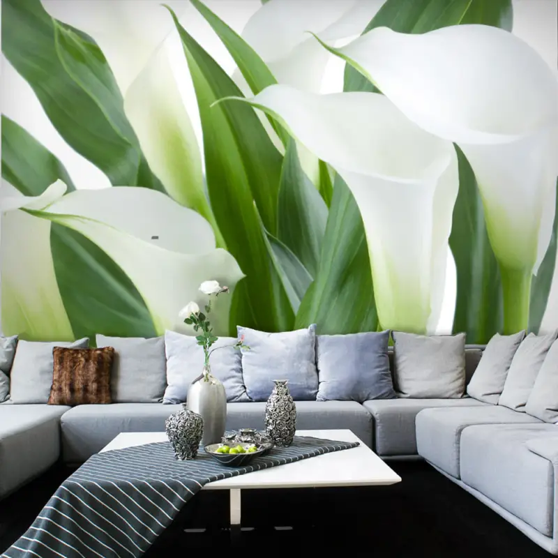 Achat Immédiat Fotobehang - boeket - callas - 200x154