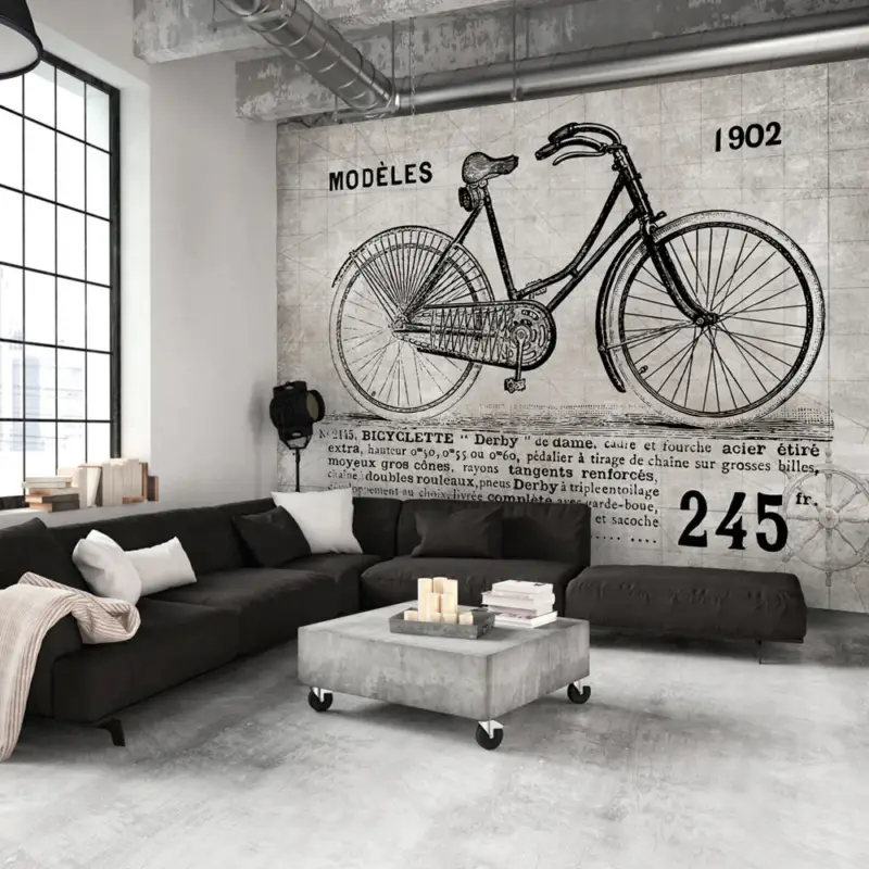 Vente Flash Fotobehang - Bicycle (Vintage) - 350x245