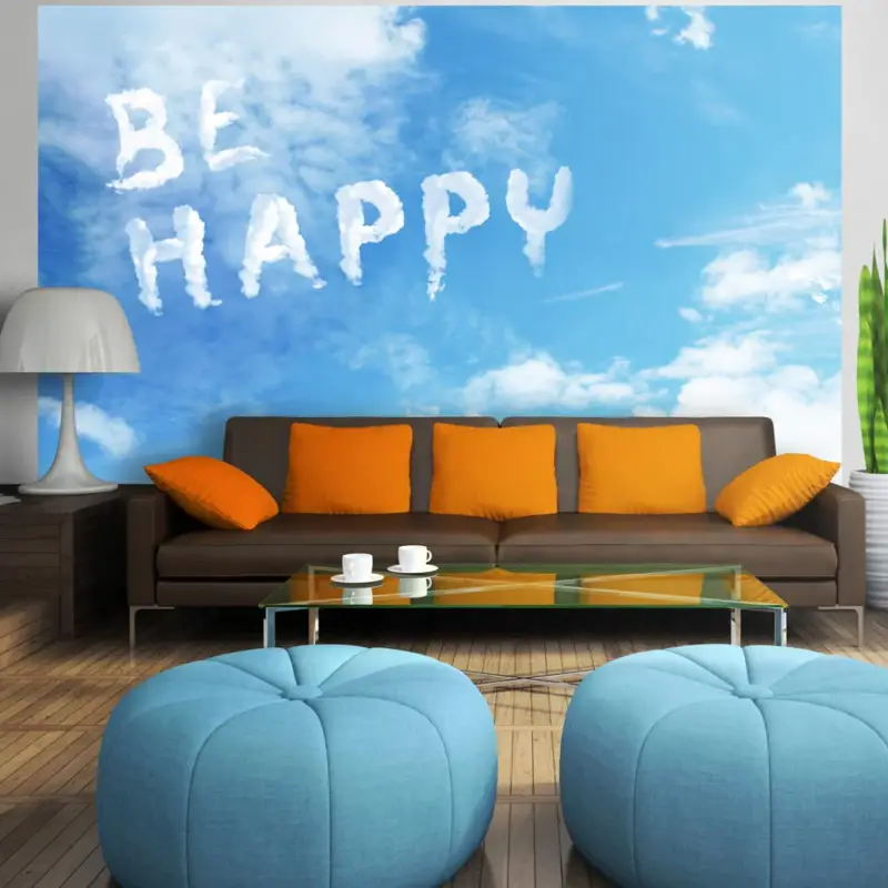Achat Immédiat Fotobehang - Be happy - 200x140