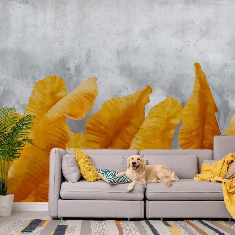 Top Vente Fotobehang - Banana Leaves - 450x315