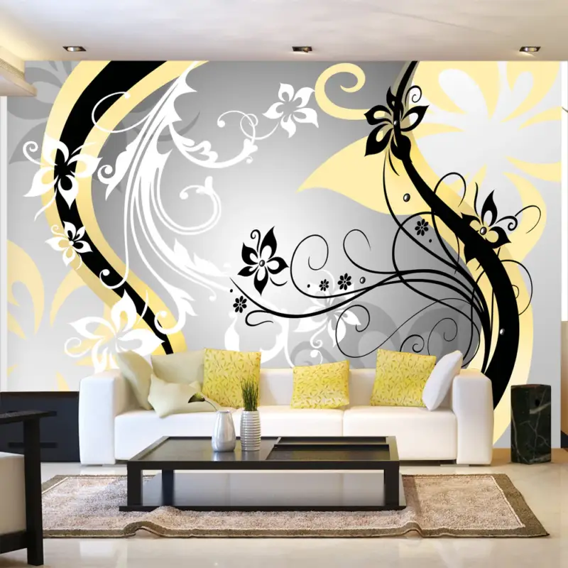 Vente Directe Fotobehang - Art-flowers (yellow) - 400x280