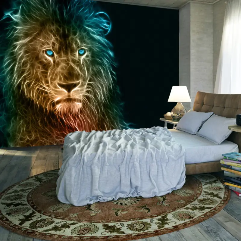 Vente Flash Fotobehang - Abstract lion - 250x175