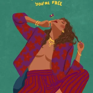 Livraison Gratuite Free posters & art prints door Raissa Oltmanns - Premium Poster - 50x70