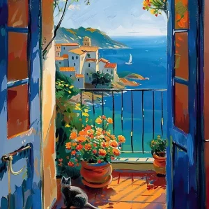 Matisse-geïnspireerd posters & art prints door Niklas Soleil - Premium Poster - 50x70 Quantité Limitée