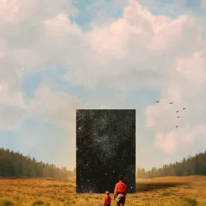 Zoon, dit is het Universum posters & art prints door Fran Rodríguez - Premium Poster - 50x70 Retour Gratuit