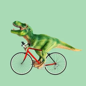 Achat Immédiat Dino Bike posters & art prints door Jonas Loose - Premium Poster - 50x70