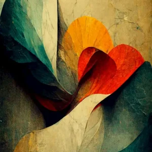 abstracte bloemen posters & art prints door David Pahl - Premium Poster - 50x70 Dernier Modèle