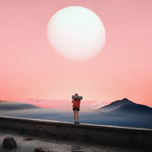 Zwerver posters & art prints door Joel Mellström - Premium Poster - 50x70 Marque