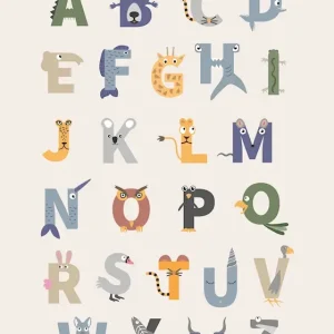 ABC Dieren posters & art prints door Paperago - Premium Poster - 50x70 Prix Choc