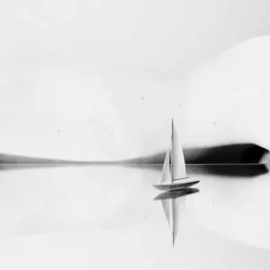 Zeilkunst I posters & art prints door Jenny Harrysson - Premium Poster - 50x70 Bon Plan