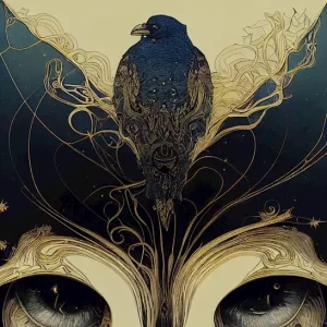 Achat Immédiat Korpdrottning posters & art prints door Rania Rönntoft - Premium Poster - 50x70