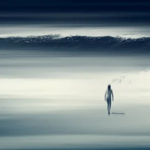 Ze zag het naar haar toe komen. posters & art prints door Dirk Wüstenhagen - Premium Poster - 50x70 Dernier Modèle