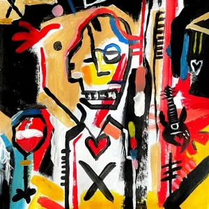 "Voodoo Kind" - Jimi Hendrix posters & art prints door Hugo Ljungkvist - Premium Poster - 50x70 Acheter Direct