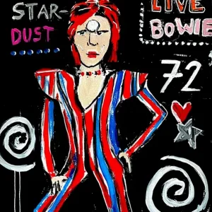 Ziggy Stardust (David Bowie) posters & art prints door Hugo Ljungkvist - Premium Poster - 50x70 Retour Gratuit