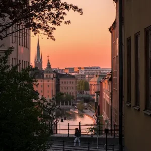 Zomeravond posters & art prints door Gustav Tillas - Premium Poster - 50x70 Retour Gratuit