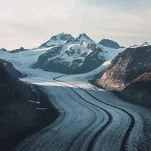 Zwitserse bergen met gletsjers posters & art prints door Lars Schmucker - Premium Poster - 50x70 Vente Directe