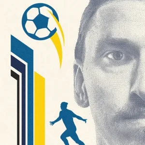 Zlatan Ibrahimovic posters & art prints door Fußball Total - Premium Poster - 50x70 Commander Vite