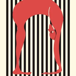 Yoga Botanische Poster posters & art prints door Lars Gustafsson - Premium Poster - 50x70 Petit Prix