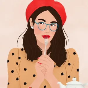 2439424 Frans Café posters & art prints door Petra Holikova - Premium Poster - 50x70 Vente Directe