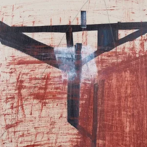 Abstracte samenstelling 2 posters & art prints door Josefina Tengvall - Premium Poster - 50x70 Promotion Saisonnière