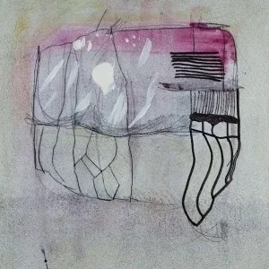 Abstracte samenstelling 3 posters & art prints door Josefina Tengvall - Premium Poster - 50x70 Vente Directe