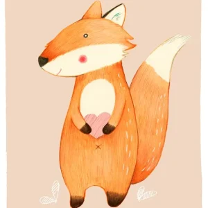 Achat Immédiat Kleine vos posters & art prints door Judith Loske by The Artcircle - Premium Poster - 50x70