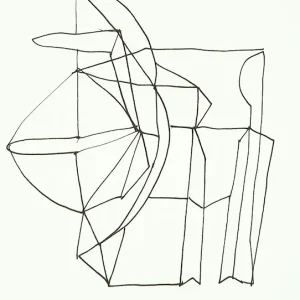 Abstracte lijntekening 1 posters & art prints door Josefina Tengvall - Premium Poster - 50x70 Meilleure Vente