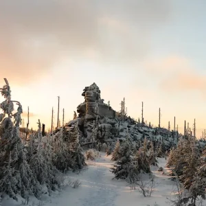 Zonsopgang aan de Dreisessel posters & art prints door Christian Marold - Premium Poster - 50x70 Acheter Direct